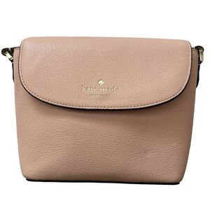 Kate Spade Emmie Flap Rose Smoke Pink Crossbody Purse Bag